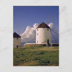 Postal Europa, Grecia, Mykonos. Lavado blanco