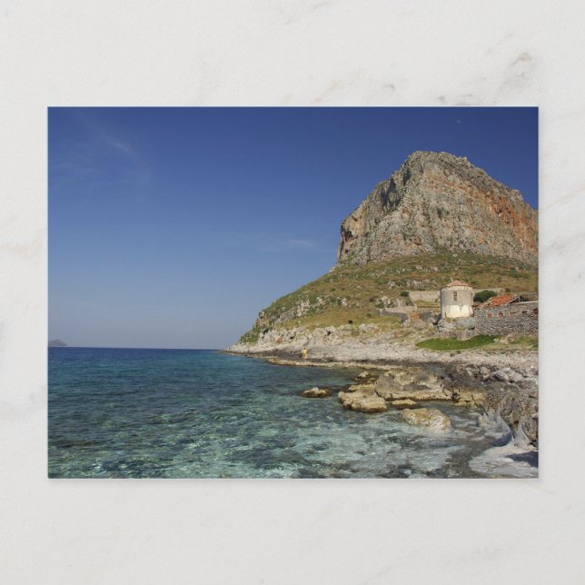 Postal Europa, Grecia, Peloponeso, Monemvasia. Es (Anverso)