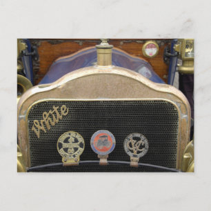Postal Europa, Irlanda, Dublín. Coche antiguo, Blanco
