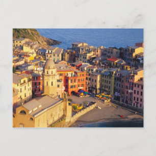Postal Europa, Italia, Cinque Terre. Pueblo de Vernazza
