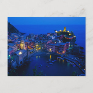 Postal Europa, Italia, Cinque Terre, Vernazza. Ladera