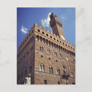 Postal Europa, Italia, Florencia. El Plazzo medieval