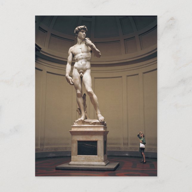 Postal Europa, Italia, Florencia. El tamaño real de (Anverso)