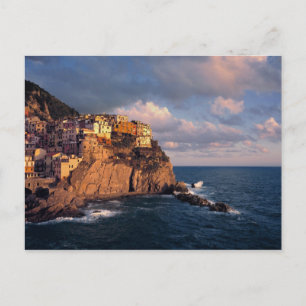 Postal Europa, Italia, Manarola. Los acantilados anidados