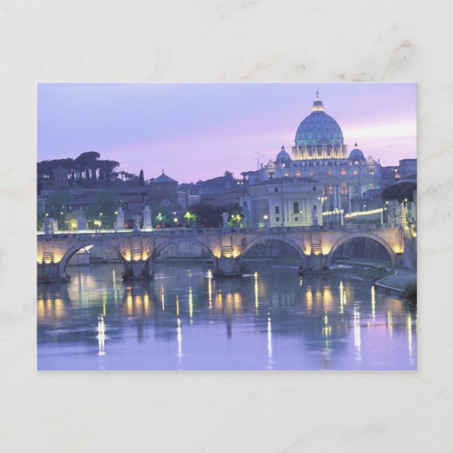 Postal Europa, Italia, Roma, El Vaticano. San Pedro (Anverso)
