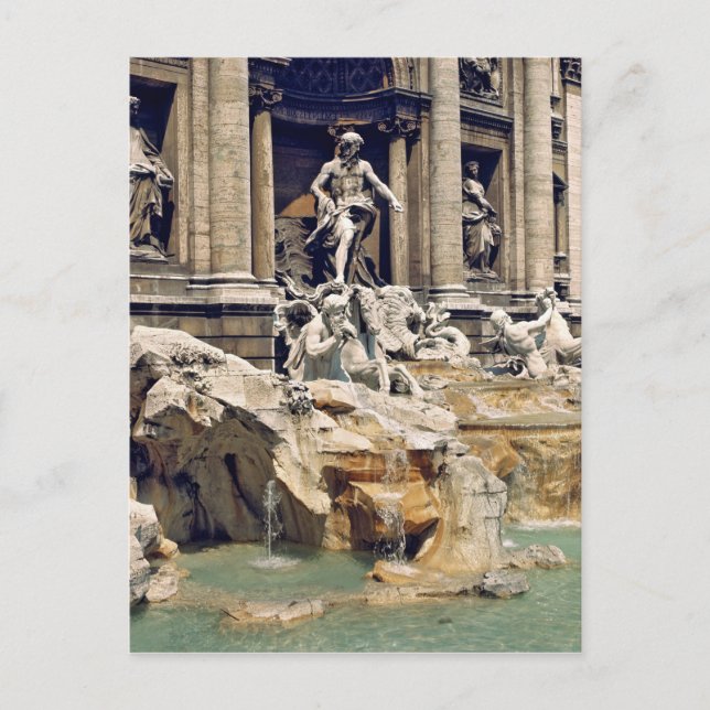 Postal Europa, Italia, Roma. Las monedas ensucian la part (Anverso)