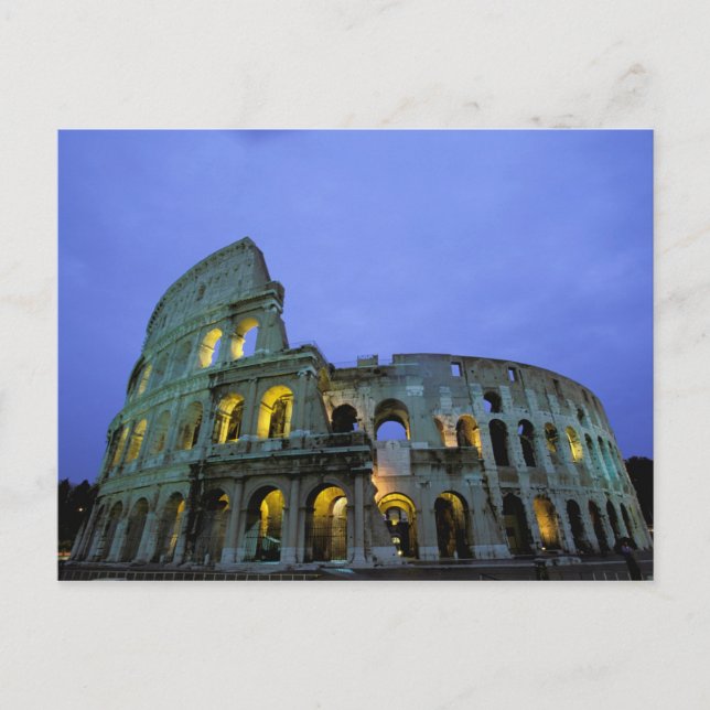 Postal Europa, Italia, Roma. Vistas nocturnas (Anverso)