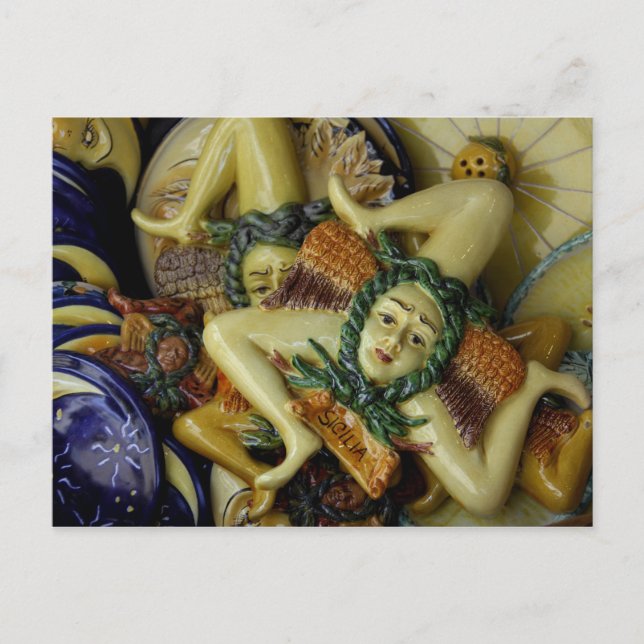 Postal Europa, Italia, Sicilia, Taormina. Tradicional 9 (Anverso)