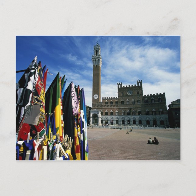 Postal Europa, Italia, Toscana, Siena. Piazza del (Anverso)