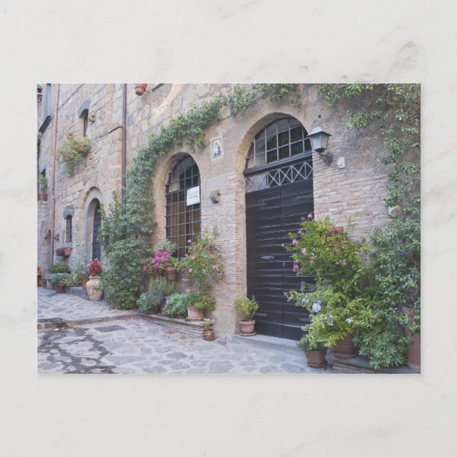 Postal Europa, Italia, Umbría, Civita, Casa Tradicional (Anverso)