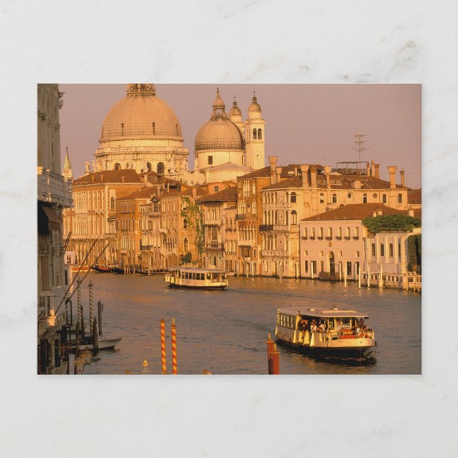 Postal Europa, Italia, Veneto, Venecia. Vista al atardece (Anverso)