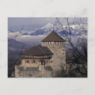Postal Europa, Liechtenstein, Vaduz. Castillo de Vaduz,