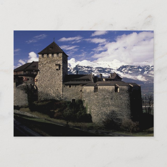 Postal Europa, Liechtenstein, Vaduz. Castillo de Vaduz, 2 (Anverso)