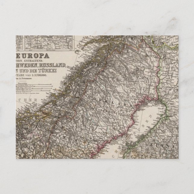 Postal Europa oriental, Noruega (Anverso)