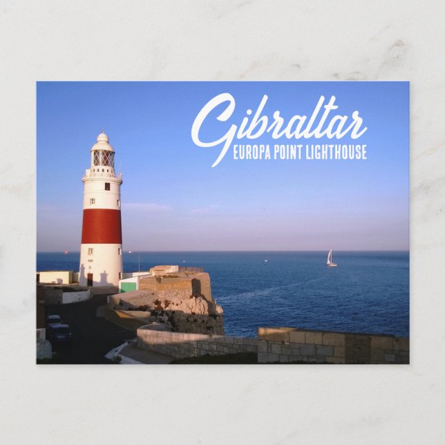 Postal Europa Point Lighthouse in Gibraltar (Anverso)
