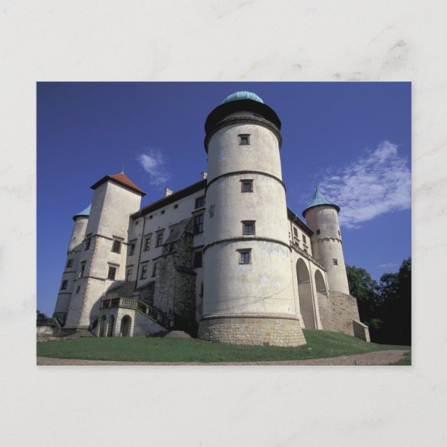 Postal EUROPA, Polonia, Cárpatos Mts., Nowy Wisnicz (Anverso)