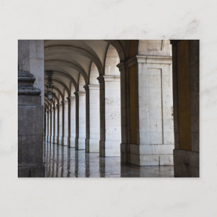 Postal Europa, Portugal, Lisboa. Columnas del Pórtico