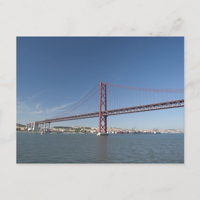 Postal Europa, Portugal, Lisboa). Ponte (Anverso)