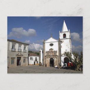 Postal Europa, Portugal, Obidos. Iglesia de Santa María