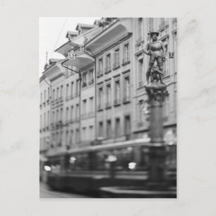 Postal Europa, Suiza, Berna. Tranvía, Marktgasse