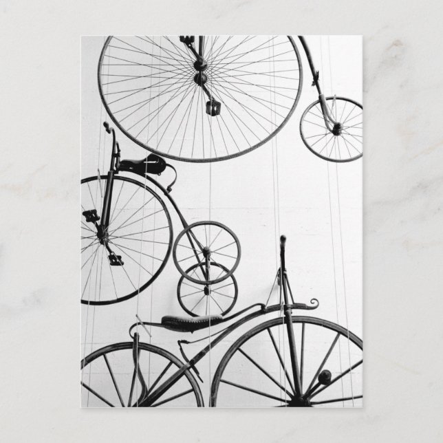 Postal Europa, Suiza, Lucerna. Exposición de bicicletas, (Anverso)