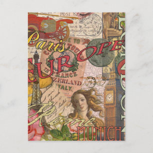 Postal Europa Viaja Viajes Viajes Viajes Europa París Fra