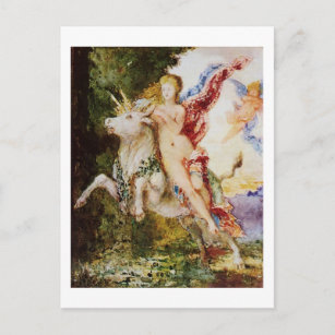 Postal Europa y el toro, Bella Artes Gustave Moreau