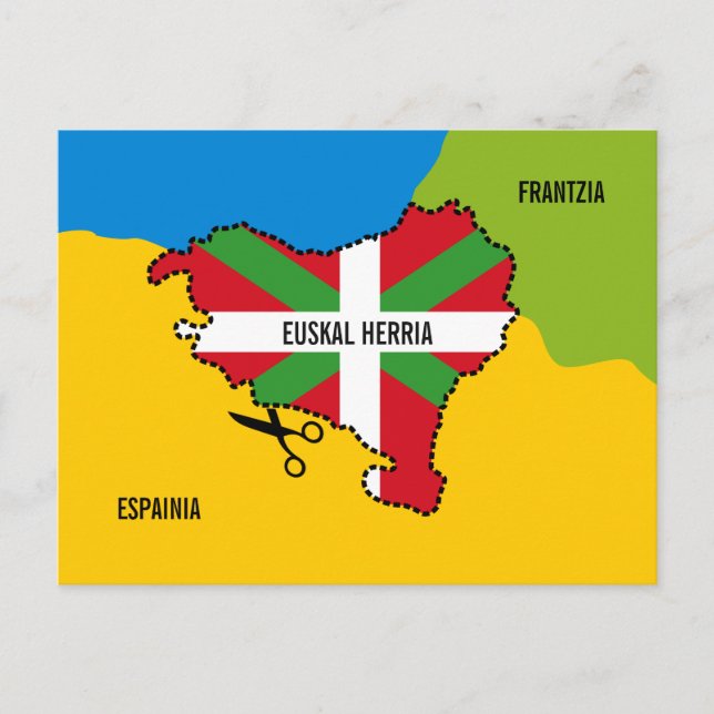 Postal Euskal Herria: Ikurriña eta euskal independentzia, (Anverso)