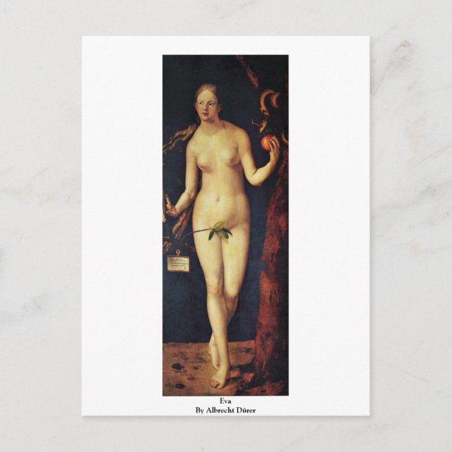 Postal Eva De Albrecht Dürer (Anverso)
