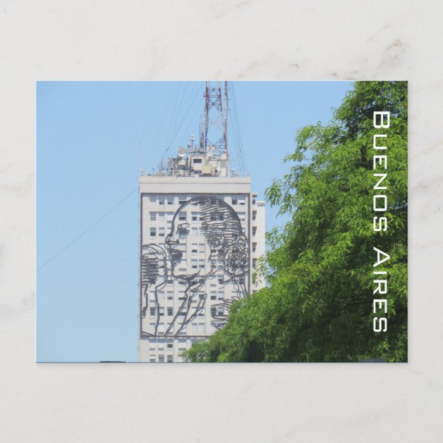 Postal eva peron mural (Anverso)