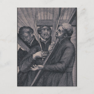 Postal Evangelios católicos japoneses de San Pablo Miki