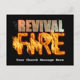Postal evangelismo de la iglesia cristiana del fuego del 