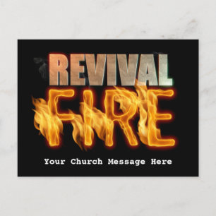 Postal evangelismo de la iglesia cristiana del fuego del