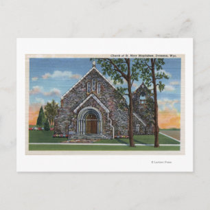 Postal Evanston, WY - Iglesia de Santa María Magdalena Vi