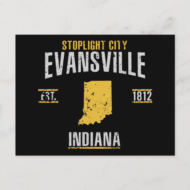 Postal Evansville (Anverso)