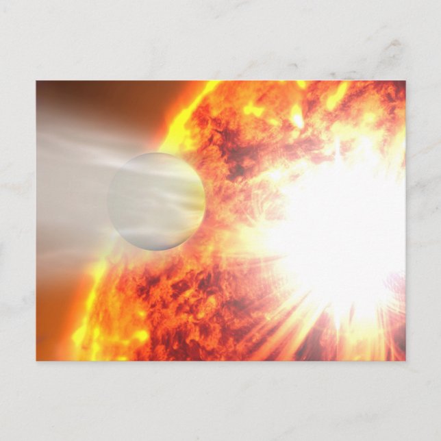 Postal Evaporación de la atmósfera de Hd 189733b (Anverso)