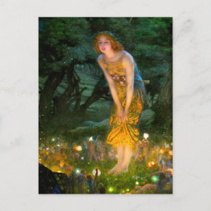 Postal Eve del verano medio Edward Robert Hughes