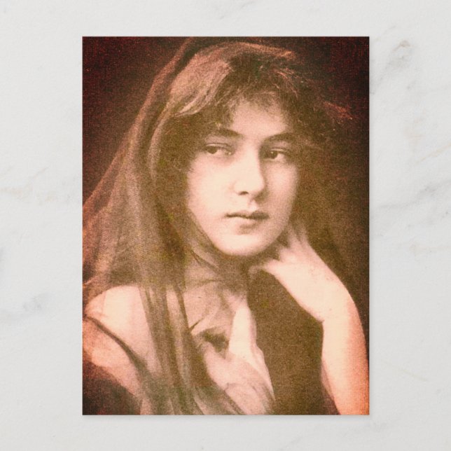 Postal Evelyn Nesbit (Anverso)