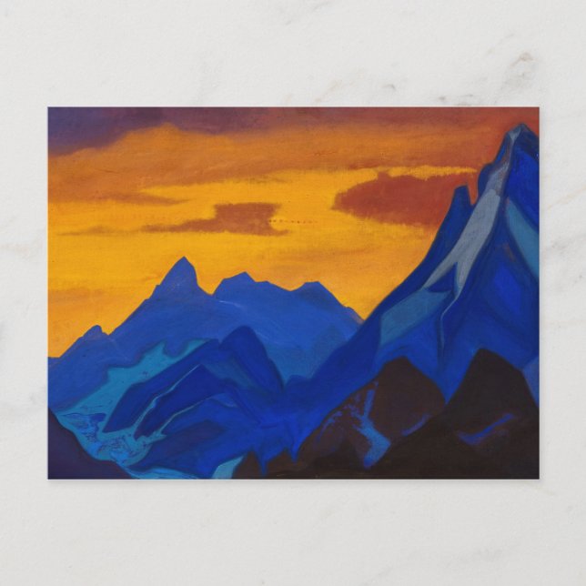 Postal Evening, 1939 by Nicholas Roerich (Anverso)