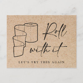 Postal Evento de cancelación pospuesta de cambio de fecha