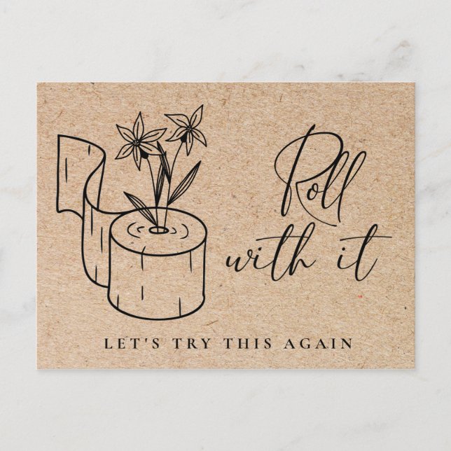 Postal Evento de cancelación pospuesta de cambio de fecha (Anverso)