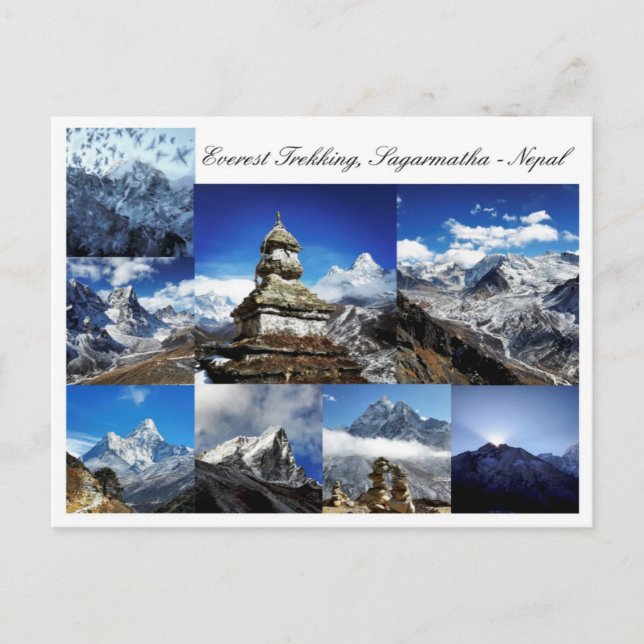 Postal Everest Trekking, Parque Sagarmatha, Himalayas Nep (Anverso)