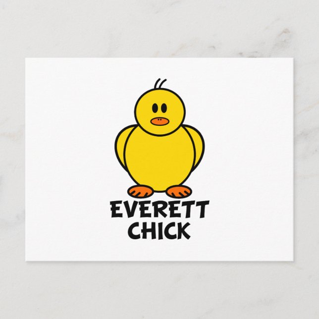 Postal Everett Washington Chick (Anverso)