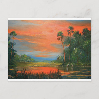 Postal Everglades Fire Sky
