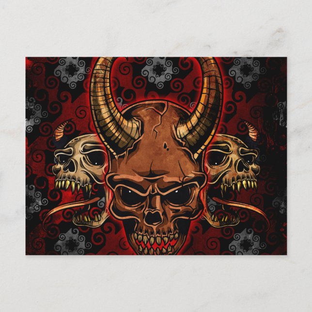 Postal Evil Skulls (Anverso)