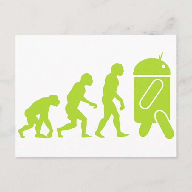 Postal Evolución Android (Anverso)