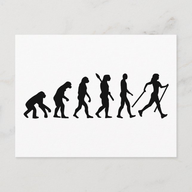 Postal Evolución Caminata Nórdica (Anverso)