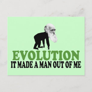 Postal Evolución Darwin