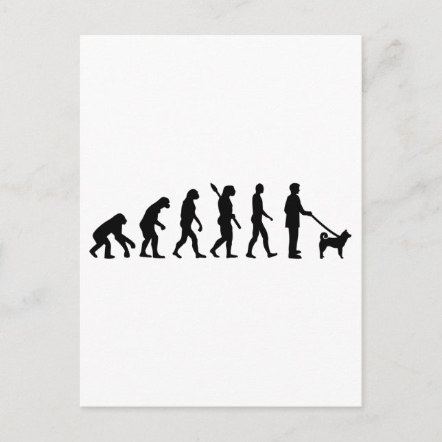 Postal Evolución de Akita (Anverso)