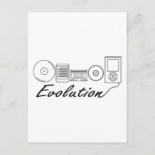 Postal Evolución de la música